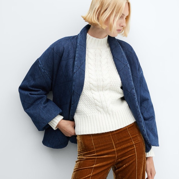 Denim Kimono Jacket with belt - Picture 5 of 5